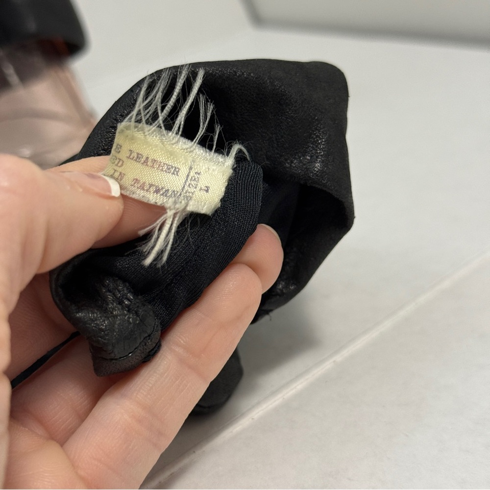 Genuine Leather Fourchette Gloves WPL 12931 Vintage - Picture 8 of 12